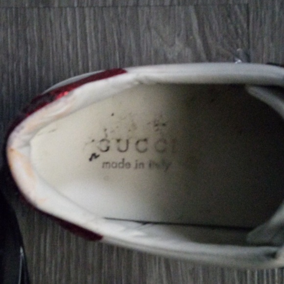 Gucci Men's Ace embroidered "snake" | white |sneaker size 8.5 - Picture 3 of 4